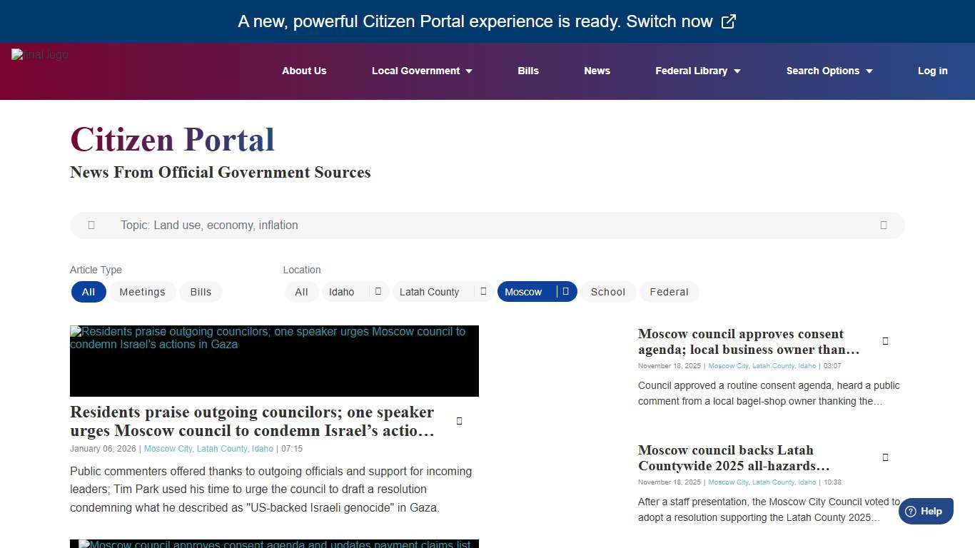 CitizenPortal.ai - for Informed Citizens